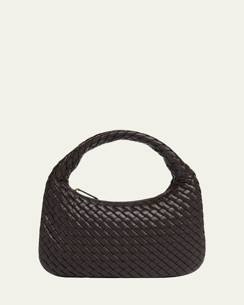 Veneta Small Leather Hobo Bag