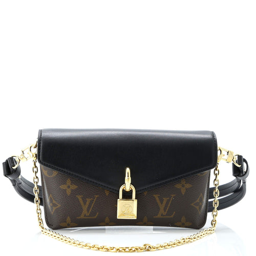 Padlock on Strap Handbag Monogram Canvas and Leather