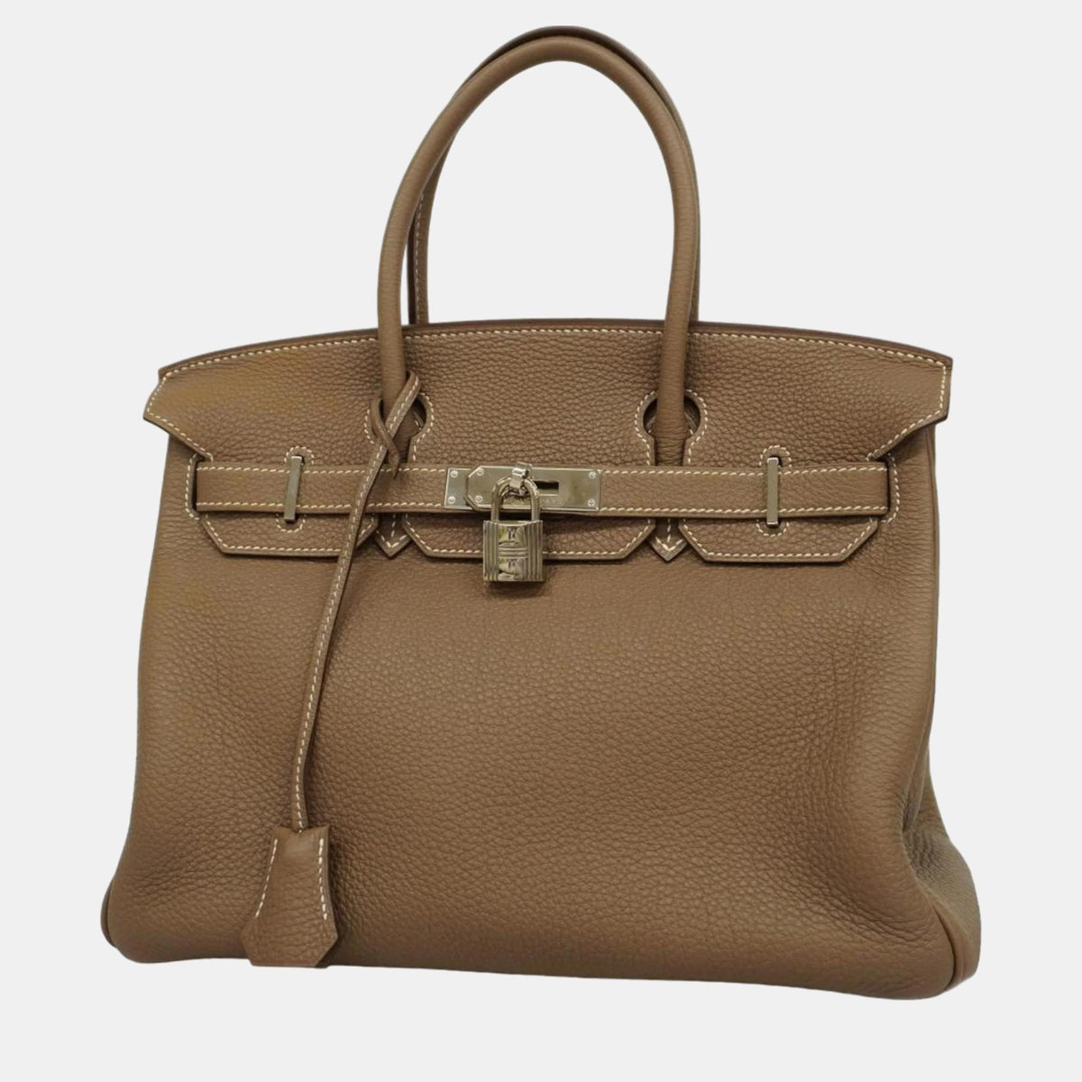 Hermès Etoupe Togo Leather Birkin 30 Tote Bag