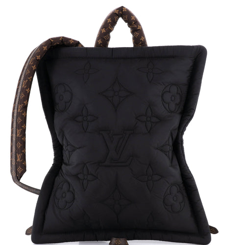 Pillow Backpack Monogram Quilted Econyl Nylon
