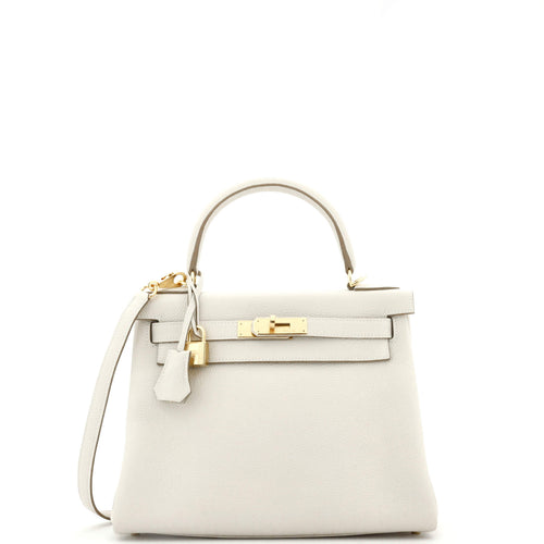 Kelly Handbag Light Togo with Gold Hardware 28