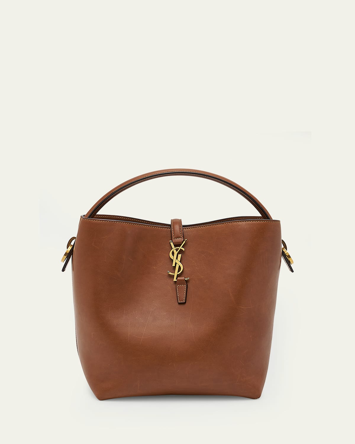 Saint Laurent Le 37 YSL Bucket Bag in Smooth Leather