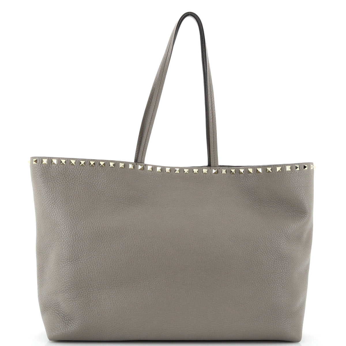 Valentino Garavani VALENTINO GARAVANI Rockstud Shopper Tote Leather Large