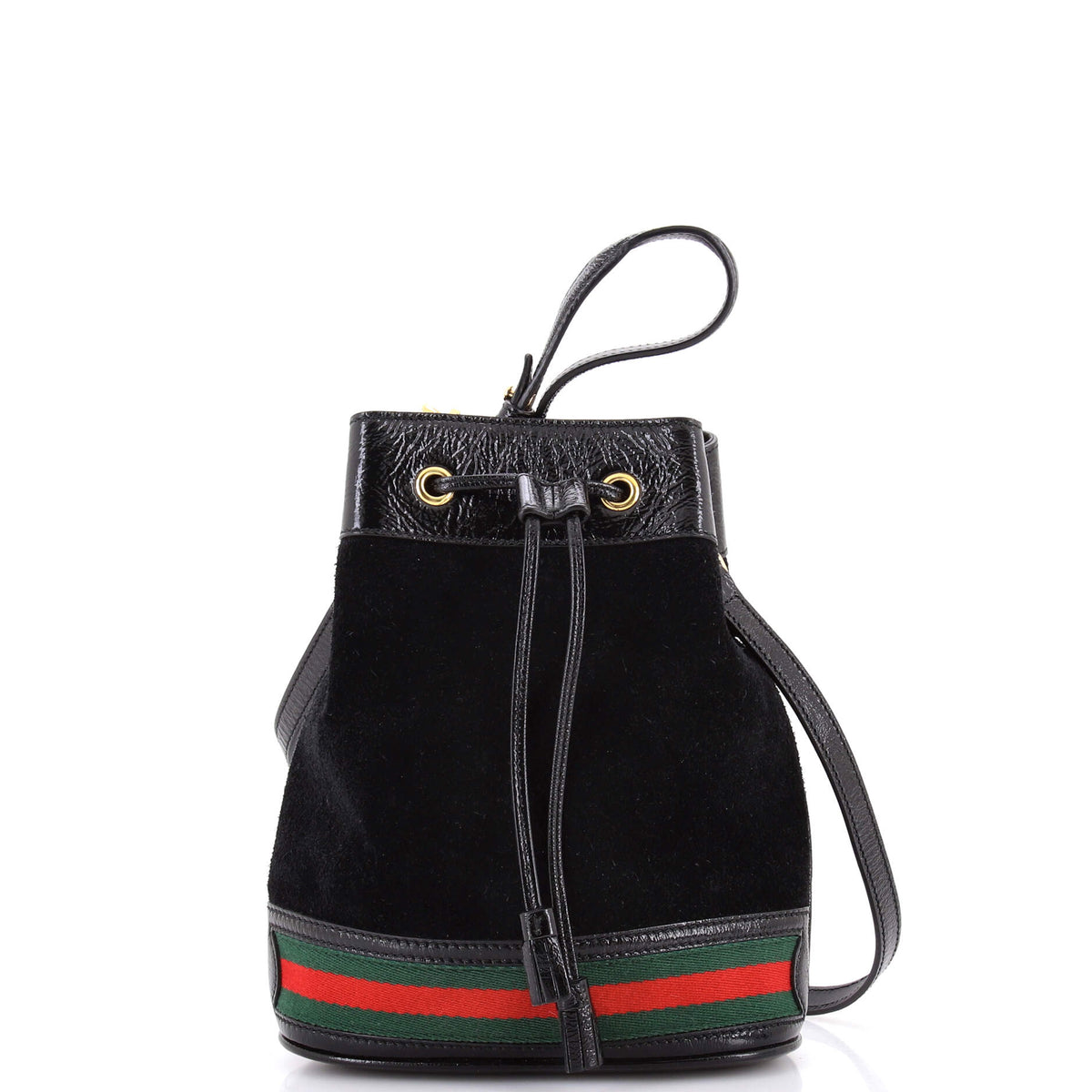 Gucci GUCCI Ophidia Bucket Bag Suede Small