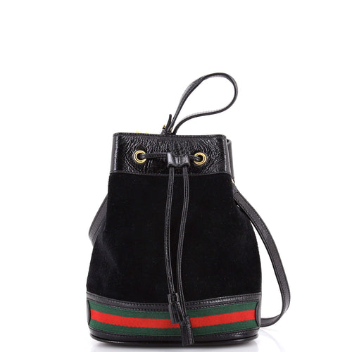 GUCCI Ophidia Bucket Bag Suede Small