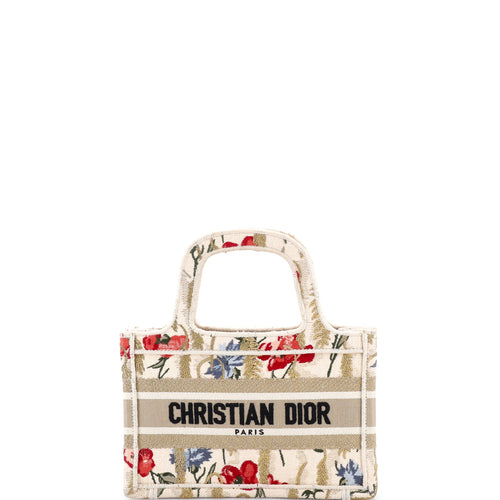 Book Tote Embroidered Canvas Mini