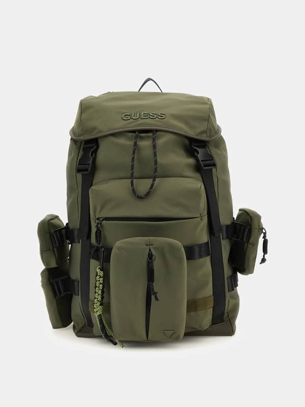 Guess Multifunktionaler Rucksack aus Öko-Nylon