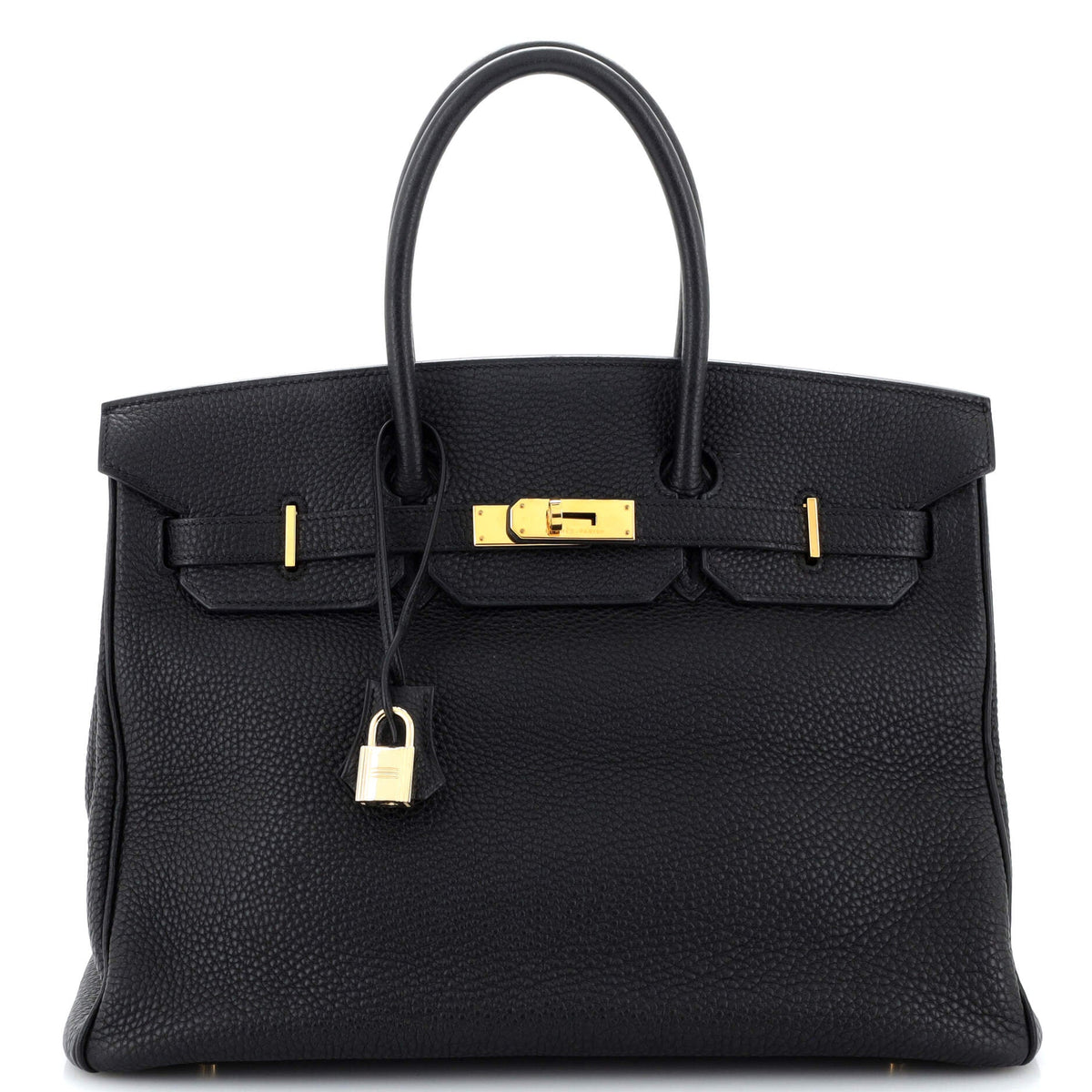 Hermès Birkin Handbag Noir Togo with Gold Hardware 35