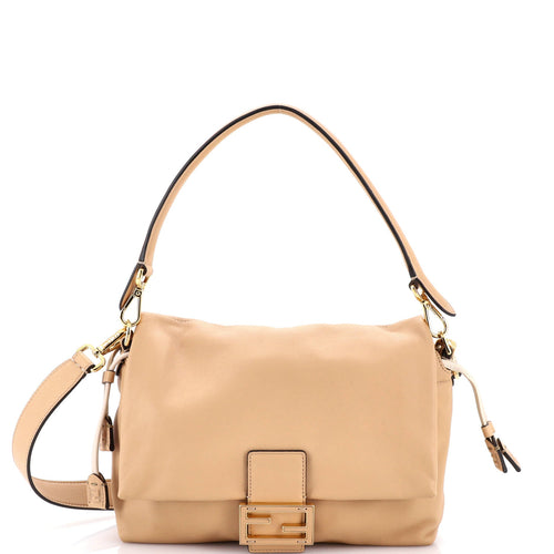 FENDI Mamma Baguette Shoulder Bag Leather Medium