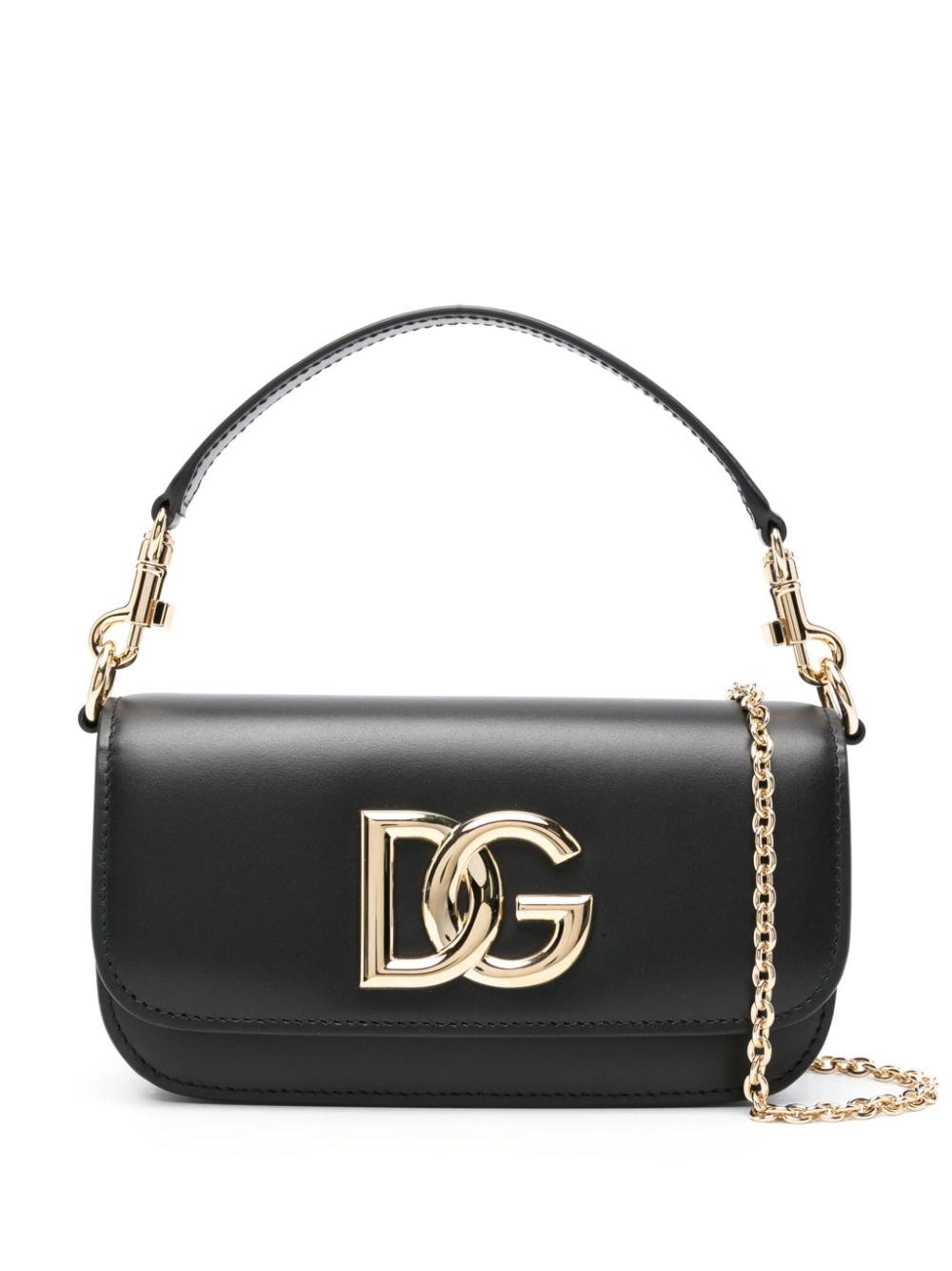 Dolce & Gabbana Women's 3.5 Leather Shoulder Bag in Black | BB7603AW576