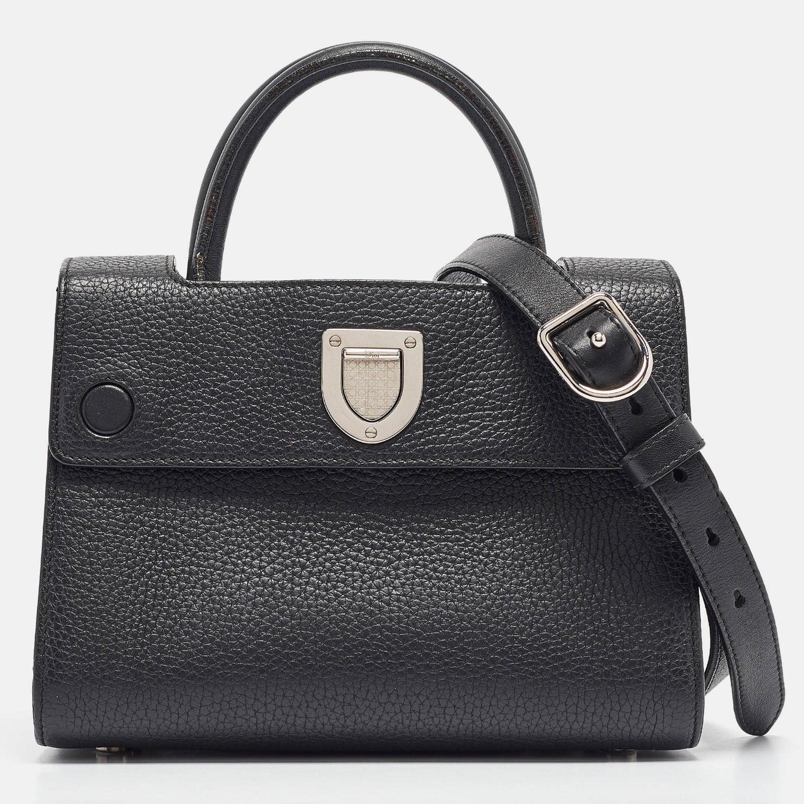 Dior Mini-Tote Diorever aus schwarzem Leder