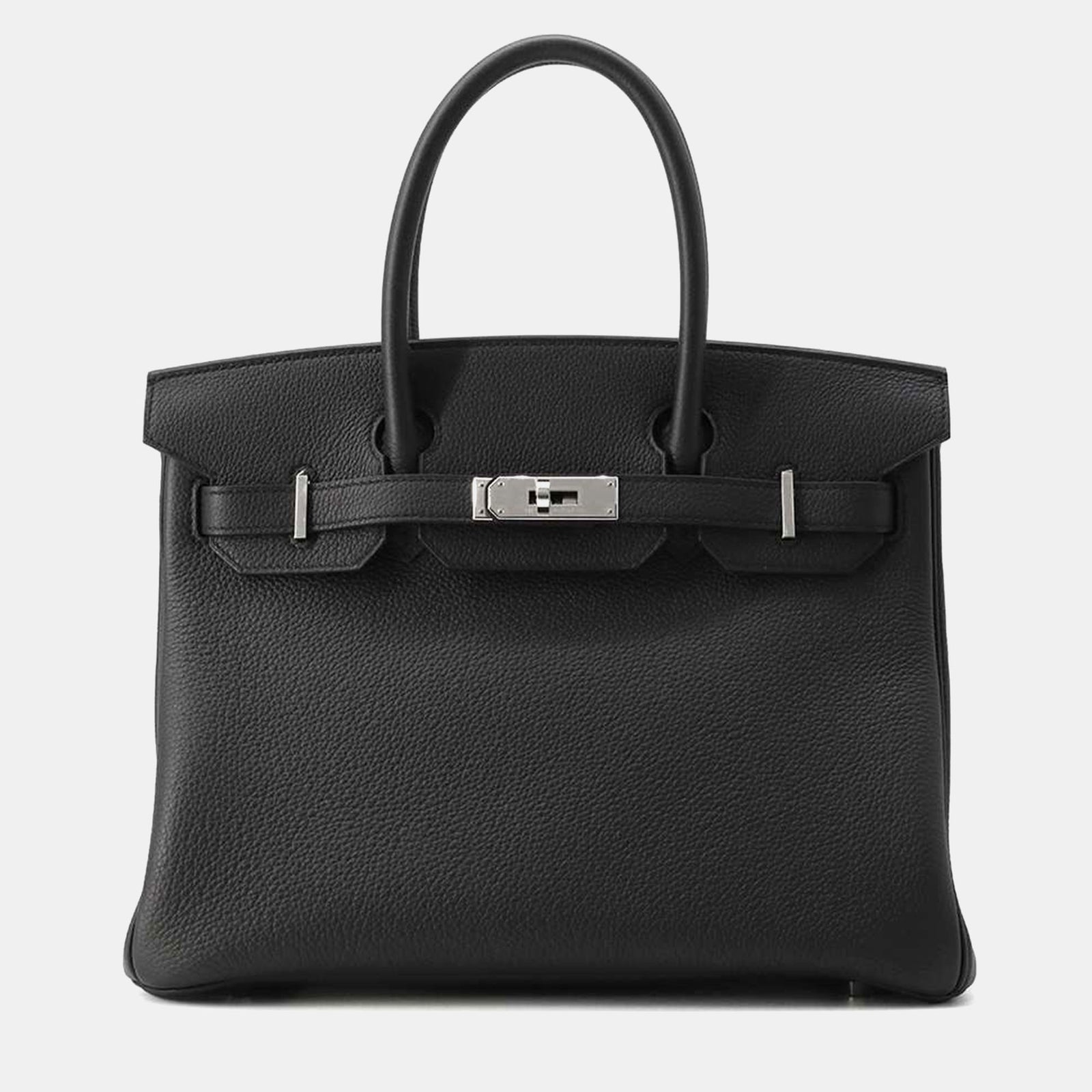 Herm?s Sac Birkin en cuir noir Togo taille 30