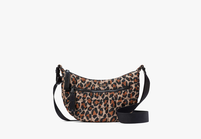 Kate Spade New York Schultertasche „Camden“ mit gestepptem Leopardenmuster