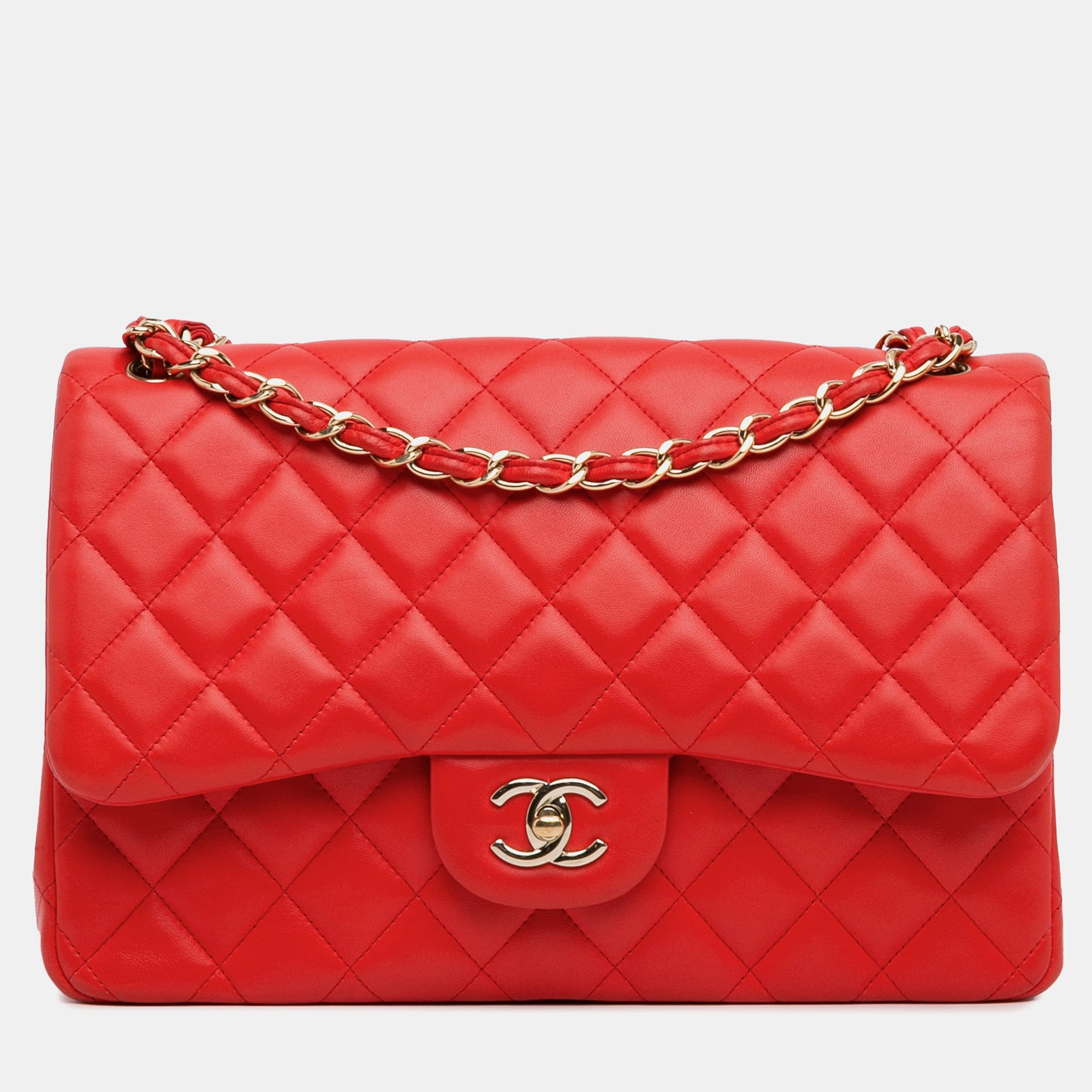 Chanel Jumbo Classic Lammfell Doppelklappe