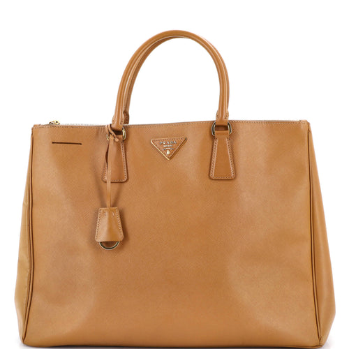 PRADA Double Zip Lux Tote Saffiano Leather XL