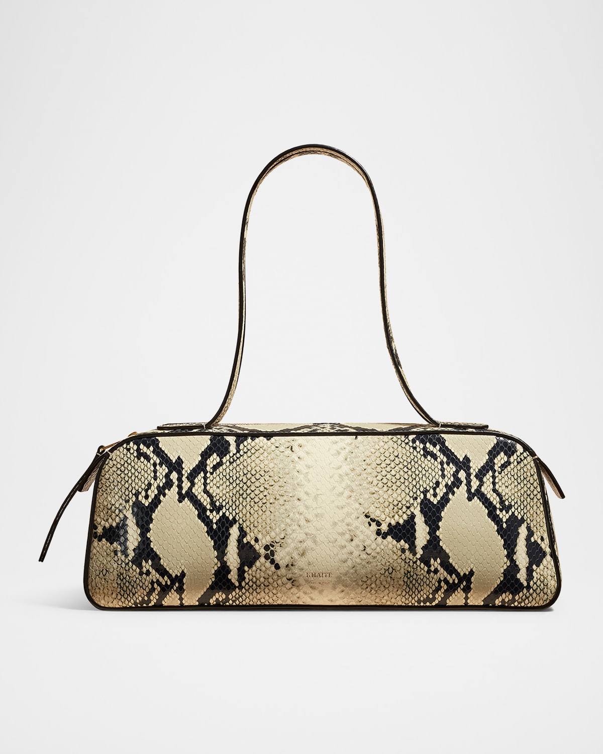 Boss Simona Python-Embossed Leather Shoulder Bag