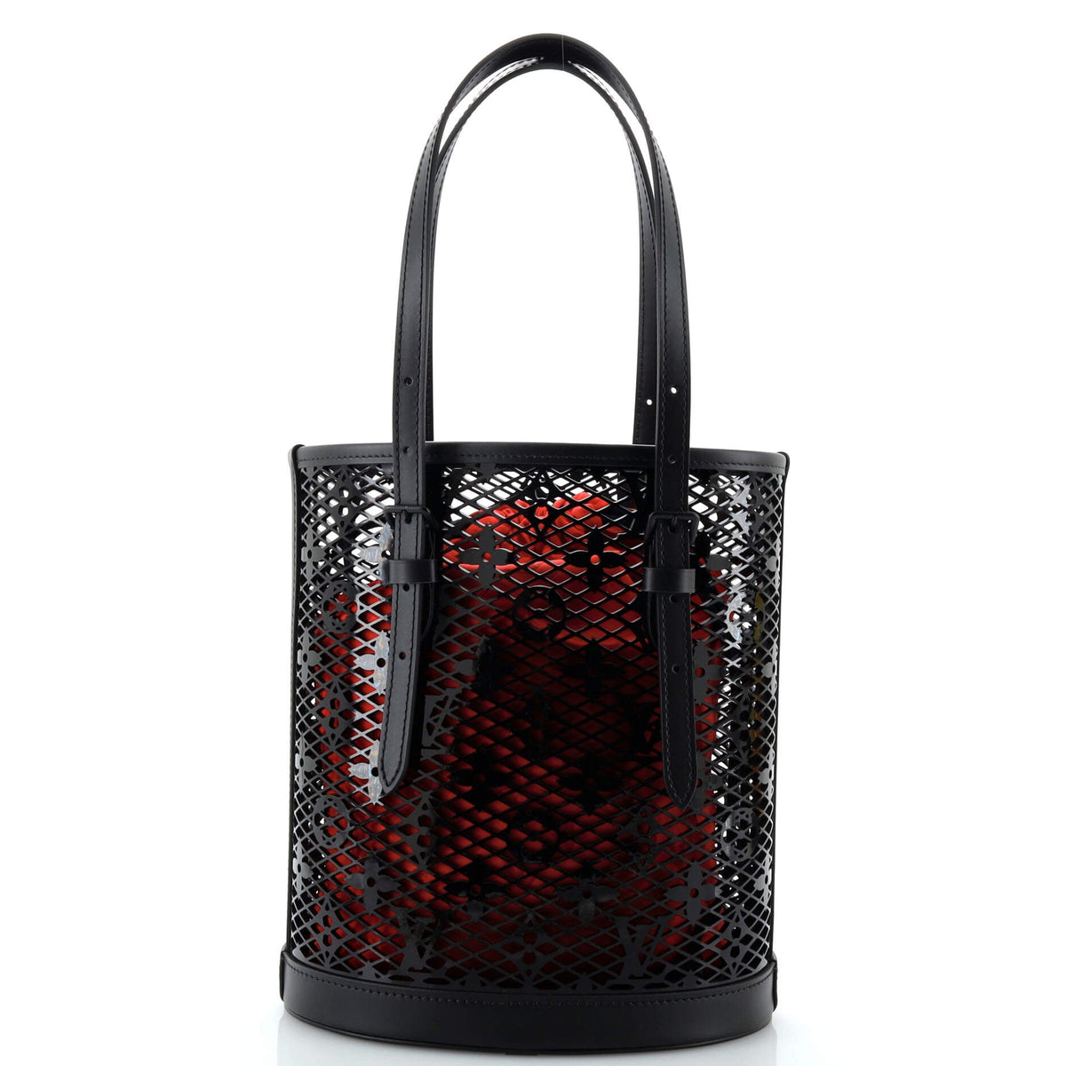 Louis Vuitton Bucket Bag Monogram Lace Leather PM