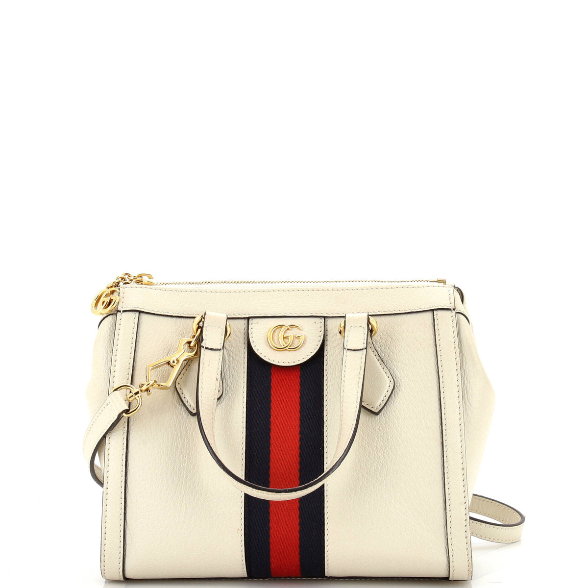 Gucci GUCCI Ophidia Top Handle Tote Leather Small