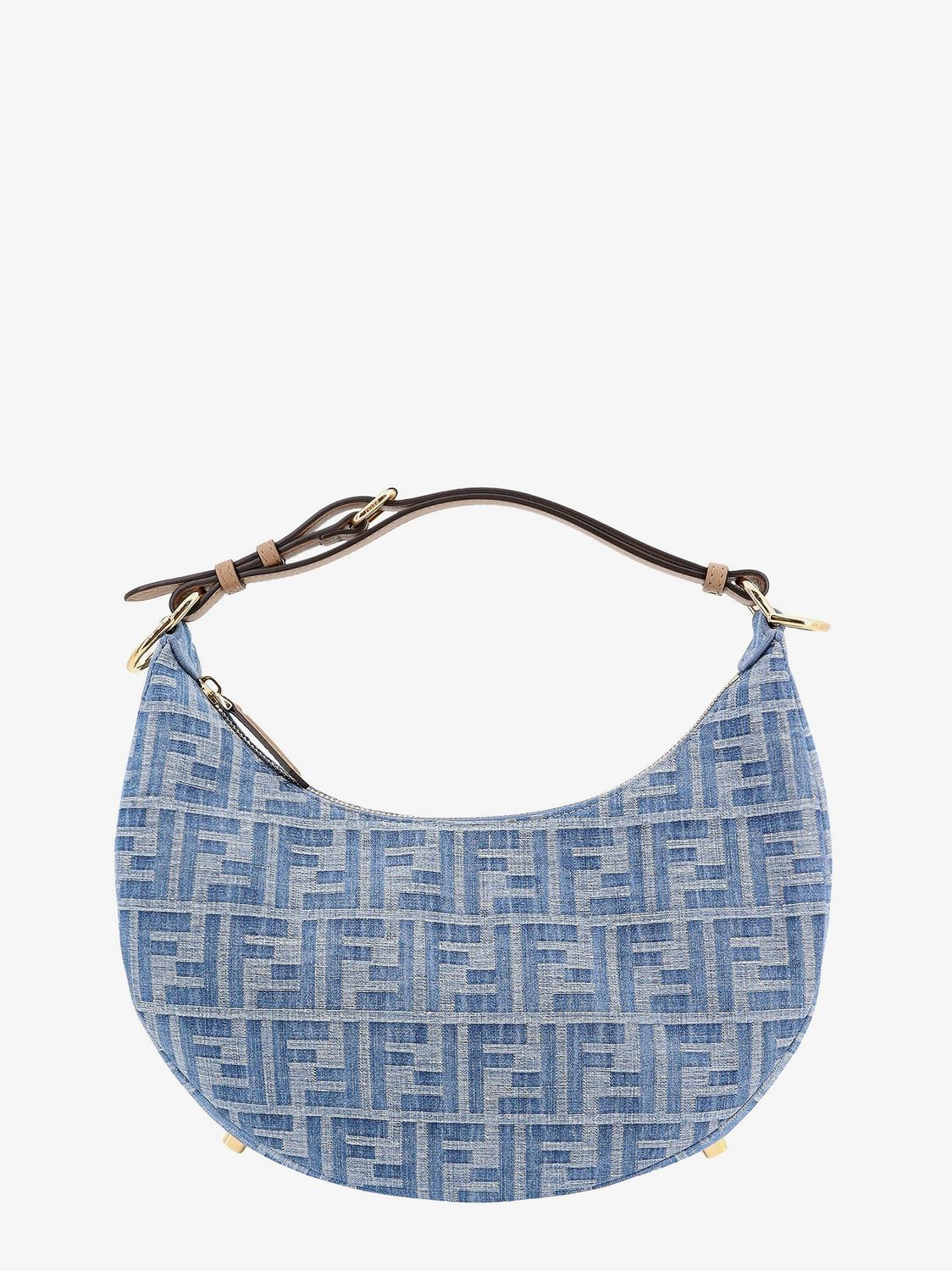 Fendi Women's Fendigraphy Small Bag in Denimsand | 8BR798AS3F