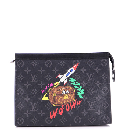 Pochette Voyage Comic Trunk Monogram Eclipse Canvas MM
