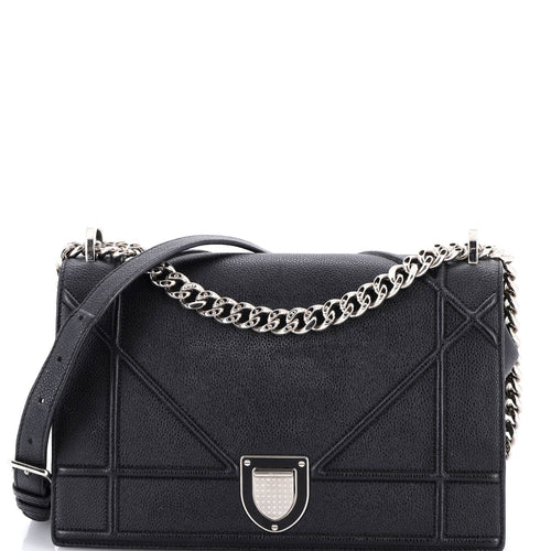 Diorama Flap Bag Grained Calfskin Medium