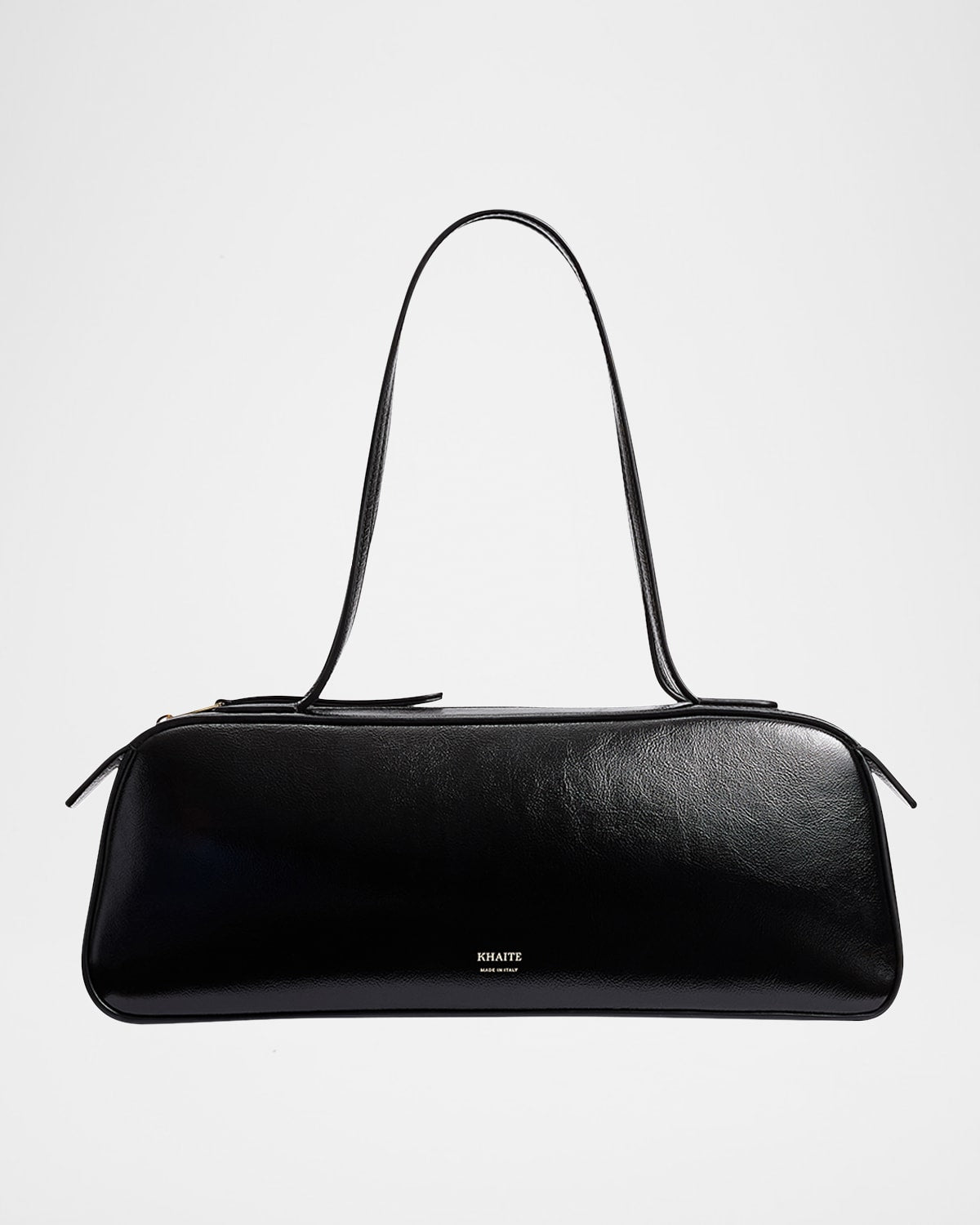 Khaite Simona Crackle Patent Leather Shoulder Bag