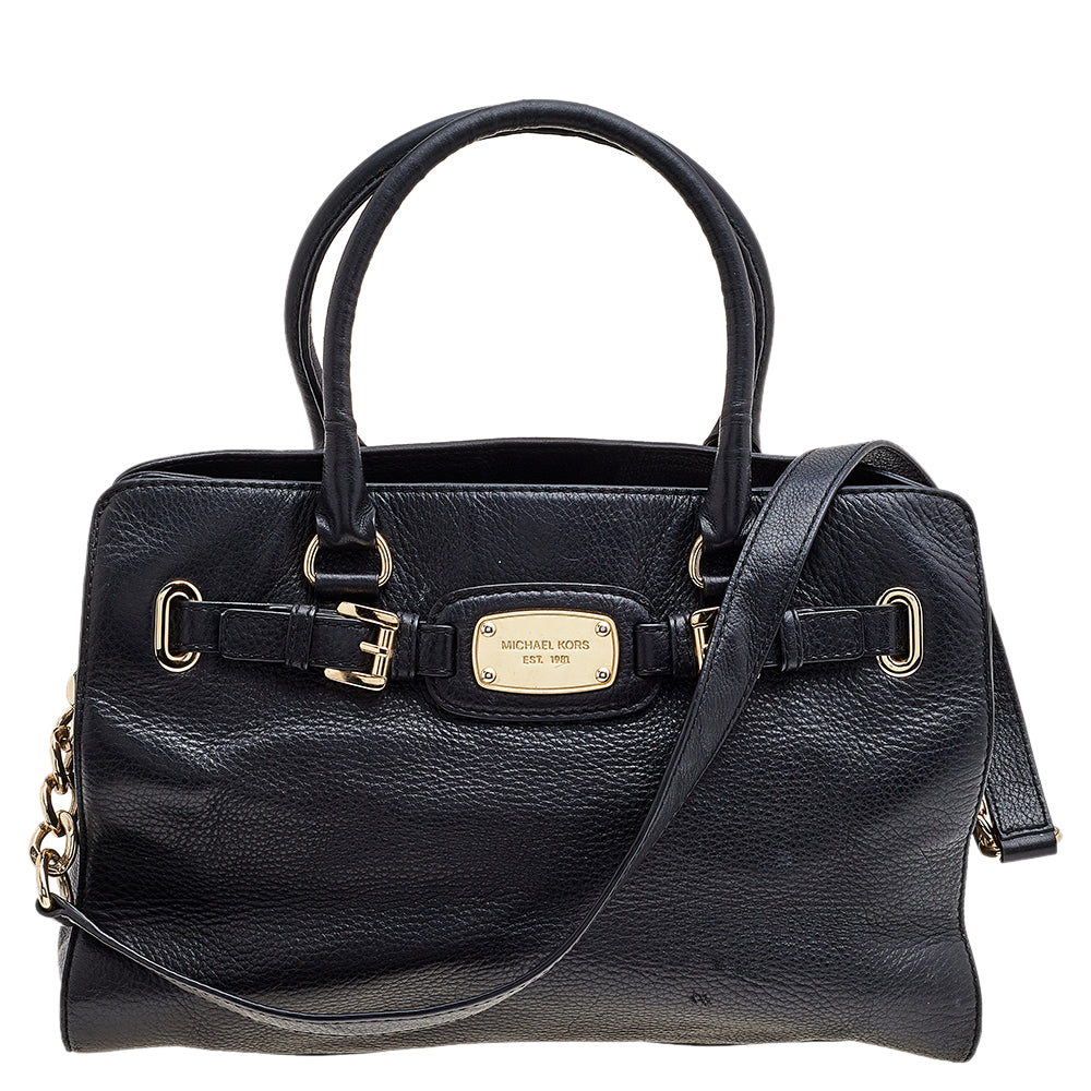 Michael Kors Black Leather Shoulder Bag