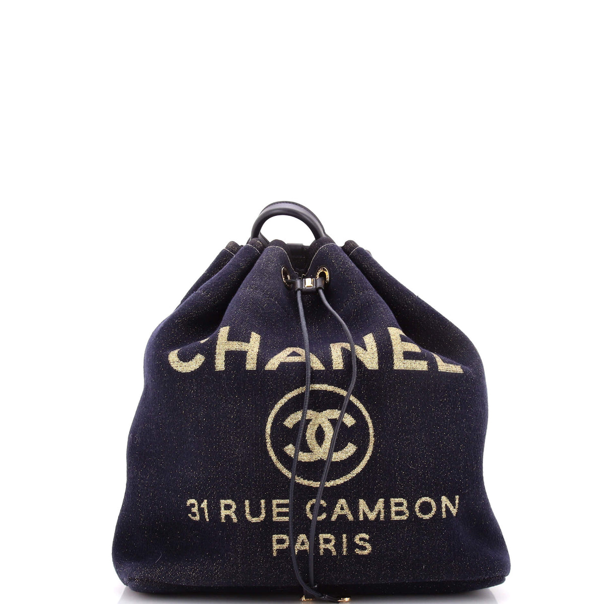 Chanel CHANEL Deauville Backpack Canvas Large