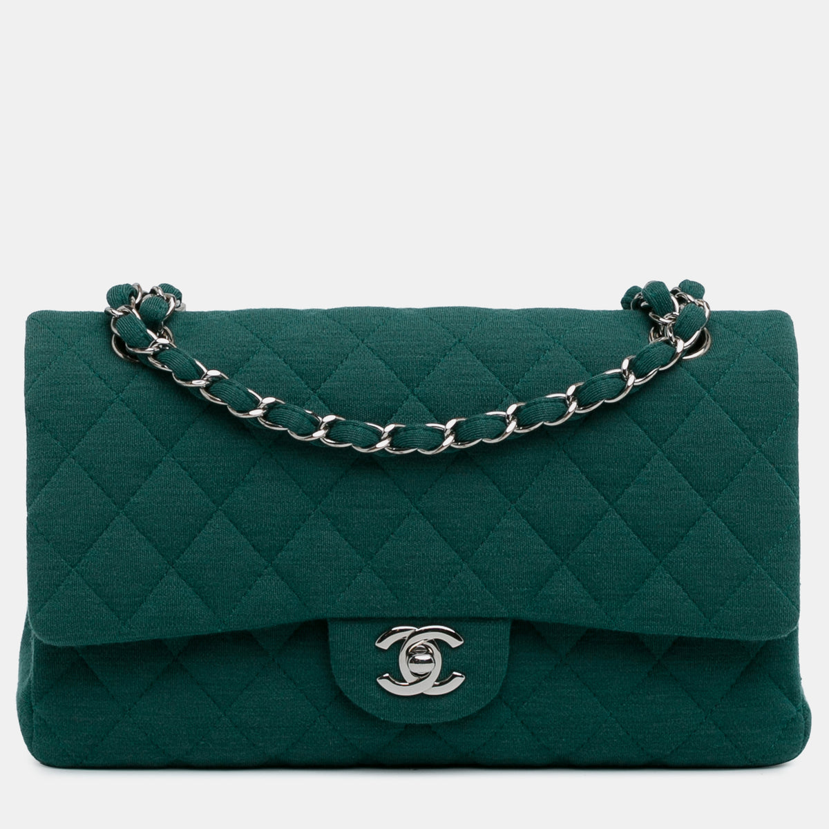 Chanel Medium Classic Jersey Double Flap