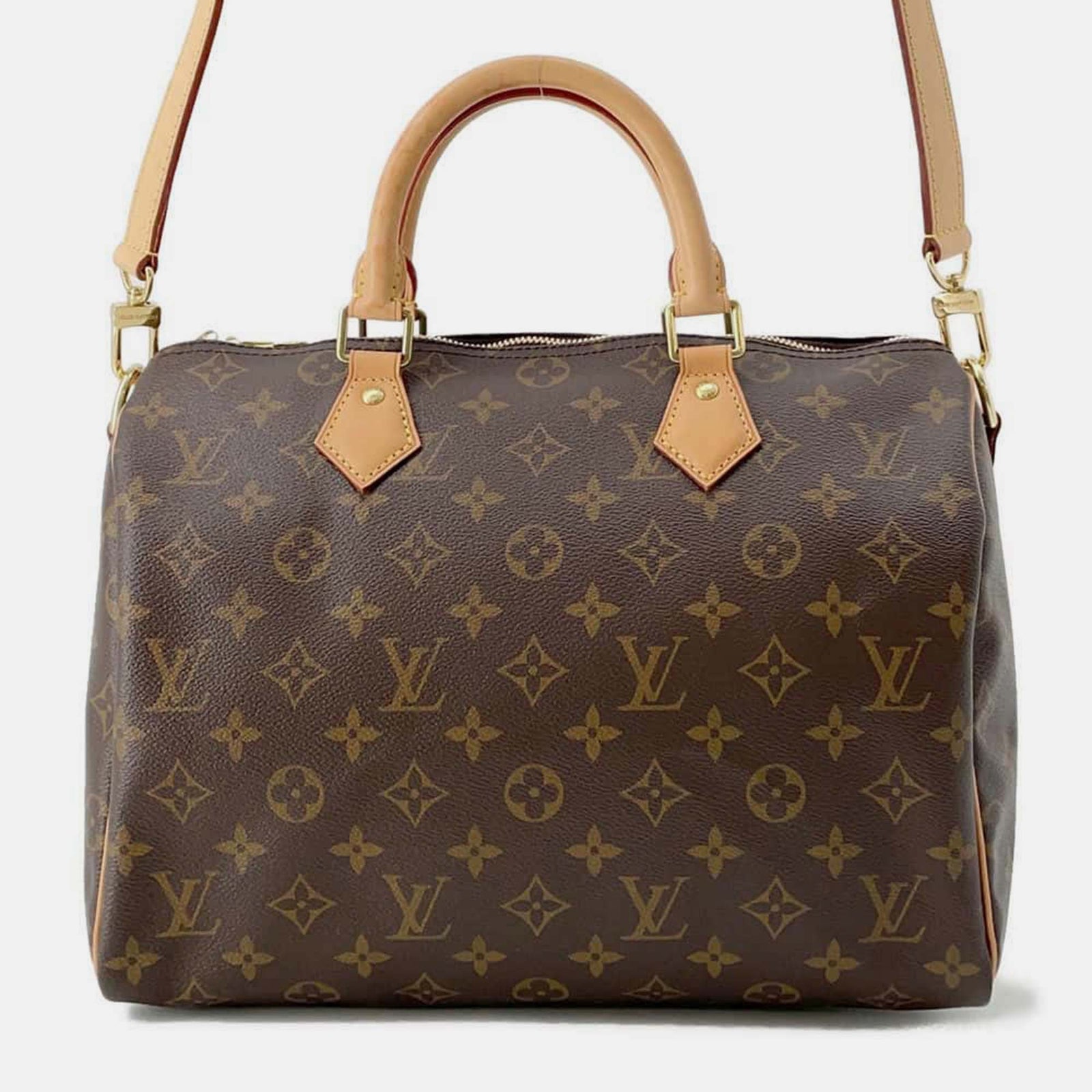 Louis Vuitton Braune Speedy Bandouliere-Tasche 30 mit Monogramm