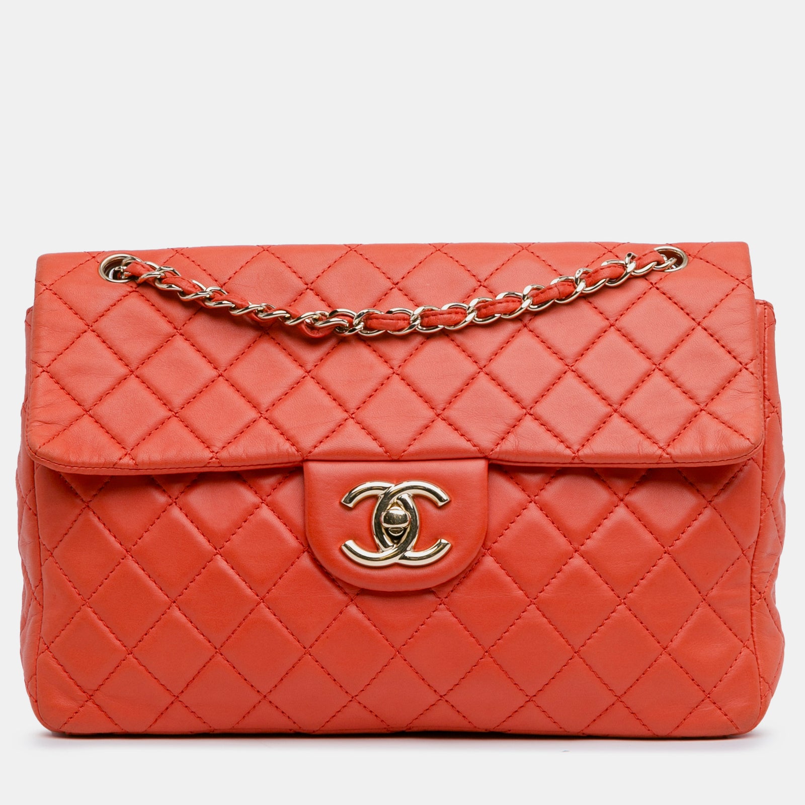 Chanel Jumbo XL Classic Lammfell Einzelklappe