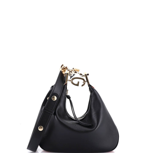 GUCCI Attache Shoulder Bag Leather Small