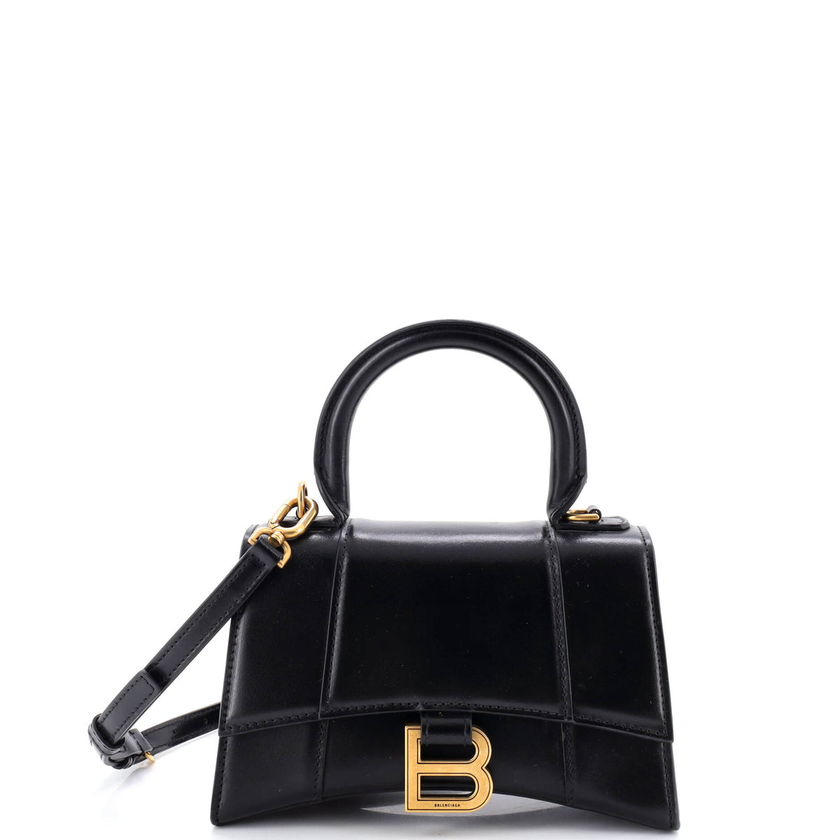 Balenciaga Hourglass Top Handle Bag Leather Small