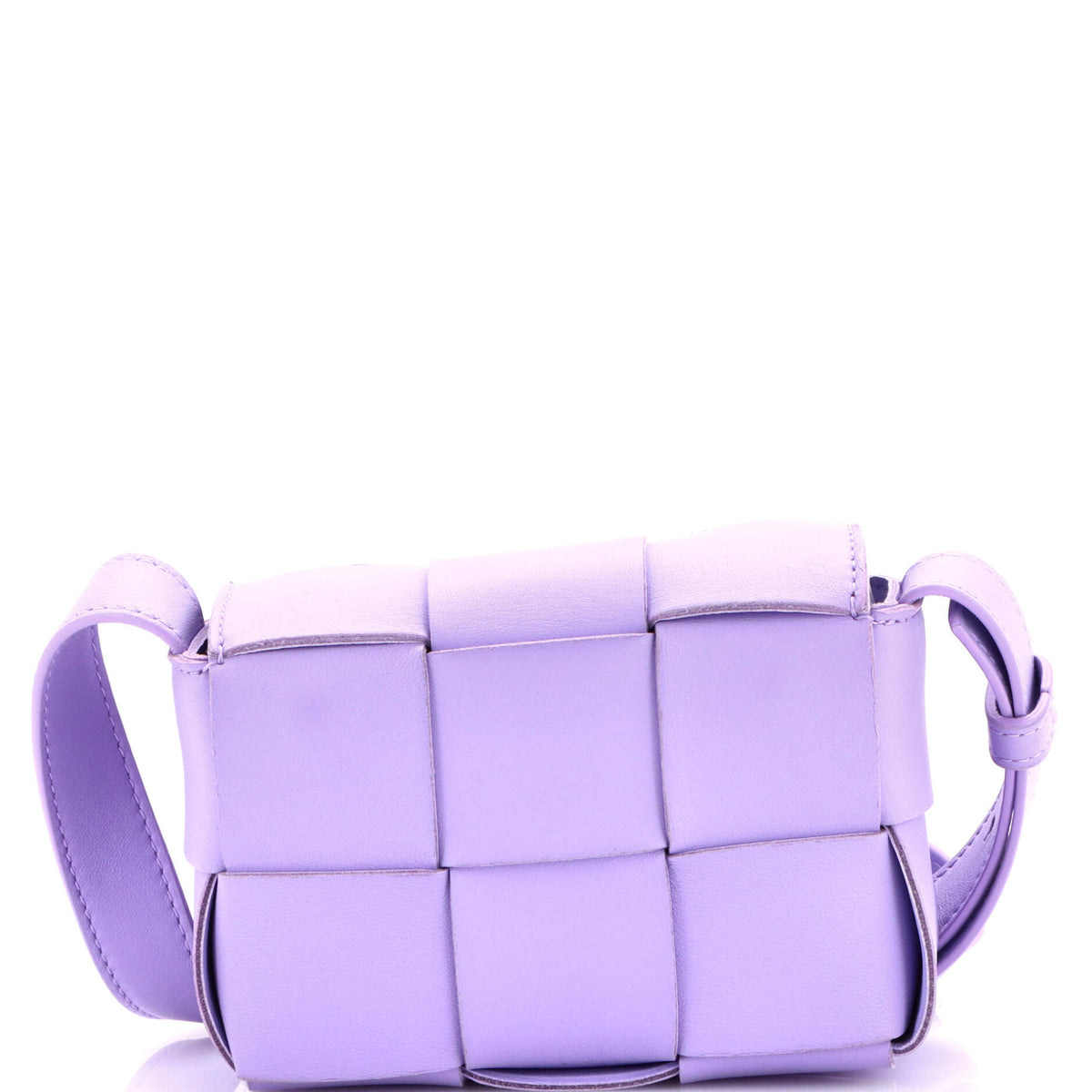 Bottega Veneta Cassette Crossbody Bag Maxi Intrecciato Leather Candy