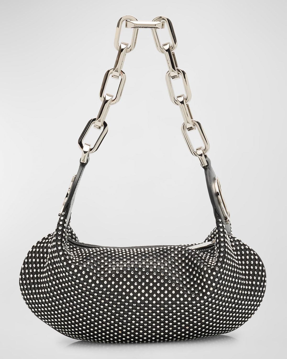 Christian Louboutin Le 54 Chain Shoulder Bag in Strass Netting Nappa