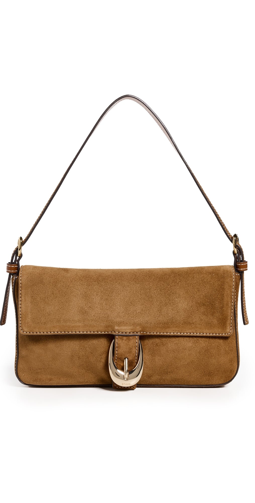 Staud Harlow Shoulder Bag Tan One Size