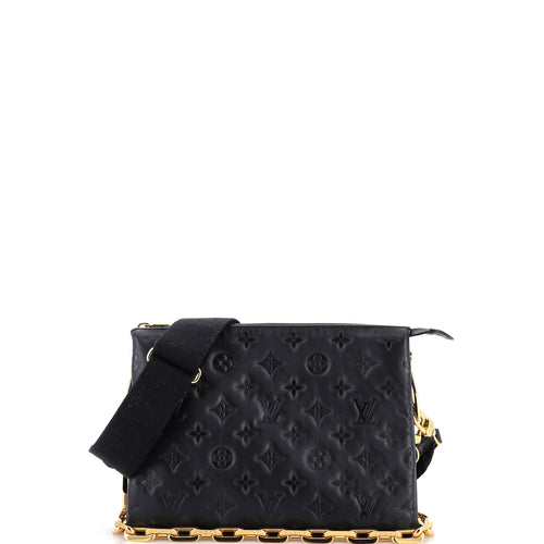 Coussin Bag Monogram Embossed Lambskin PM