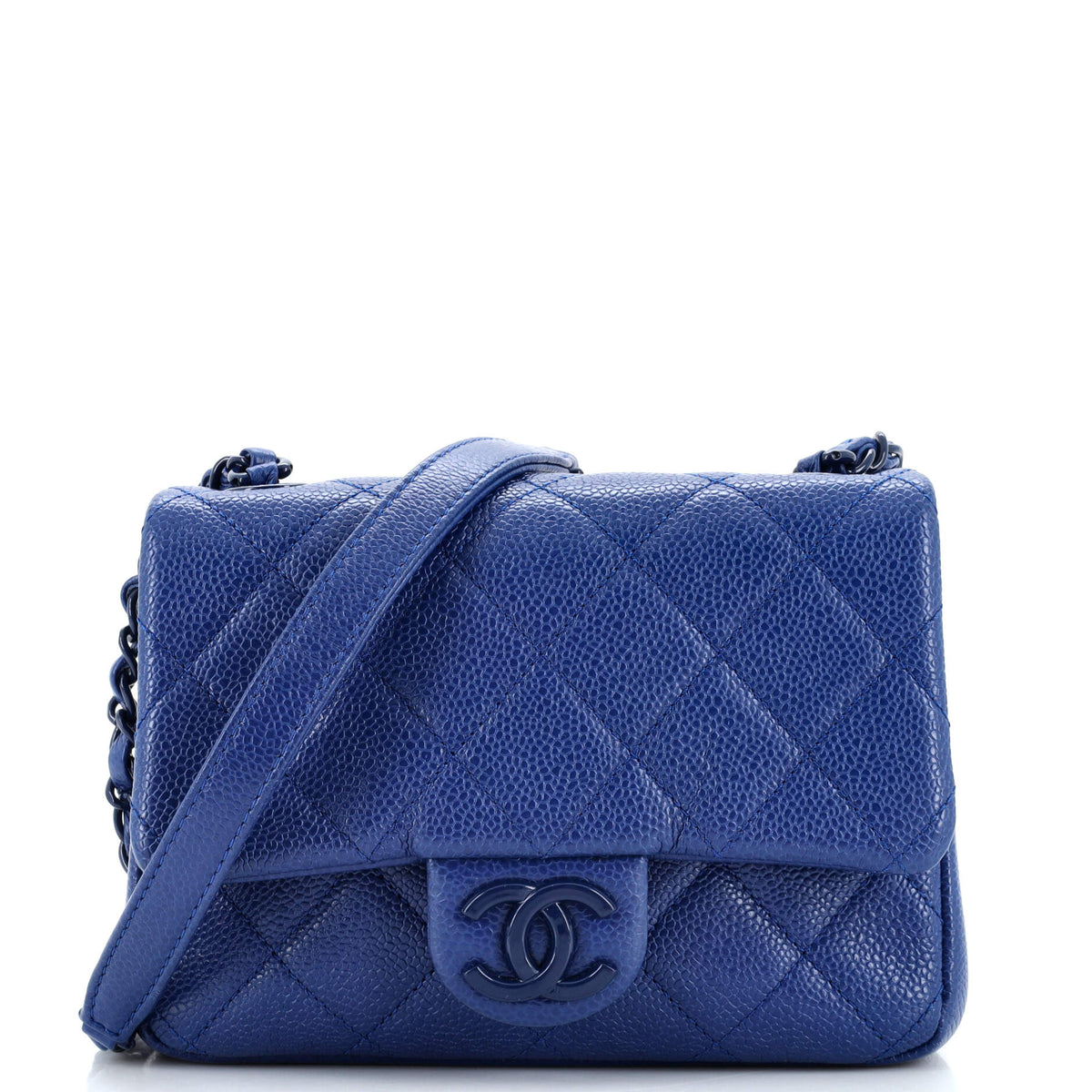 Chanel CHANEL Incognito Square Flap Bag Quilted Caviar Mini