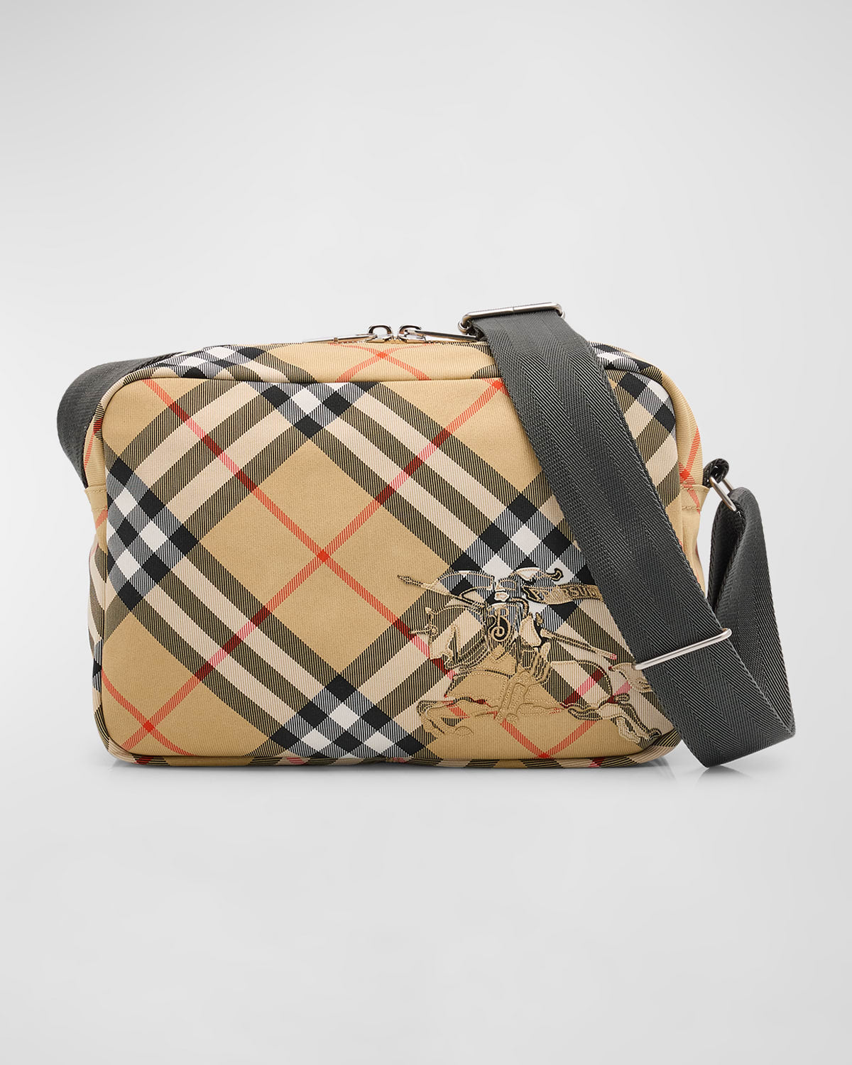 Burberry Men's Check Essential Crossbody Bag