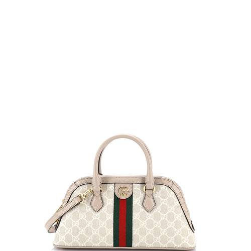 GUCCI Ophidia Dome Top Handle Bag GG Coated Canvas Small
