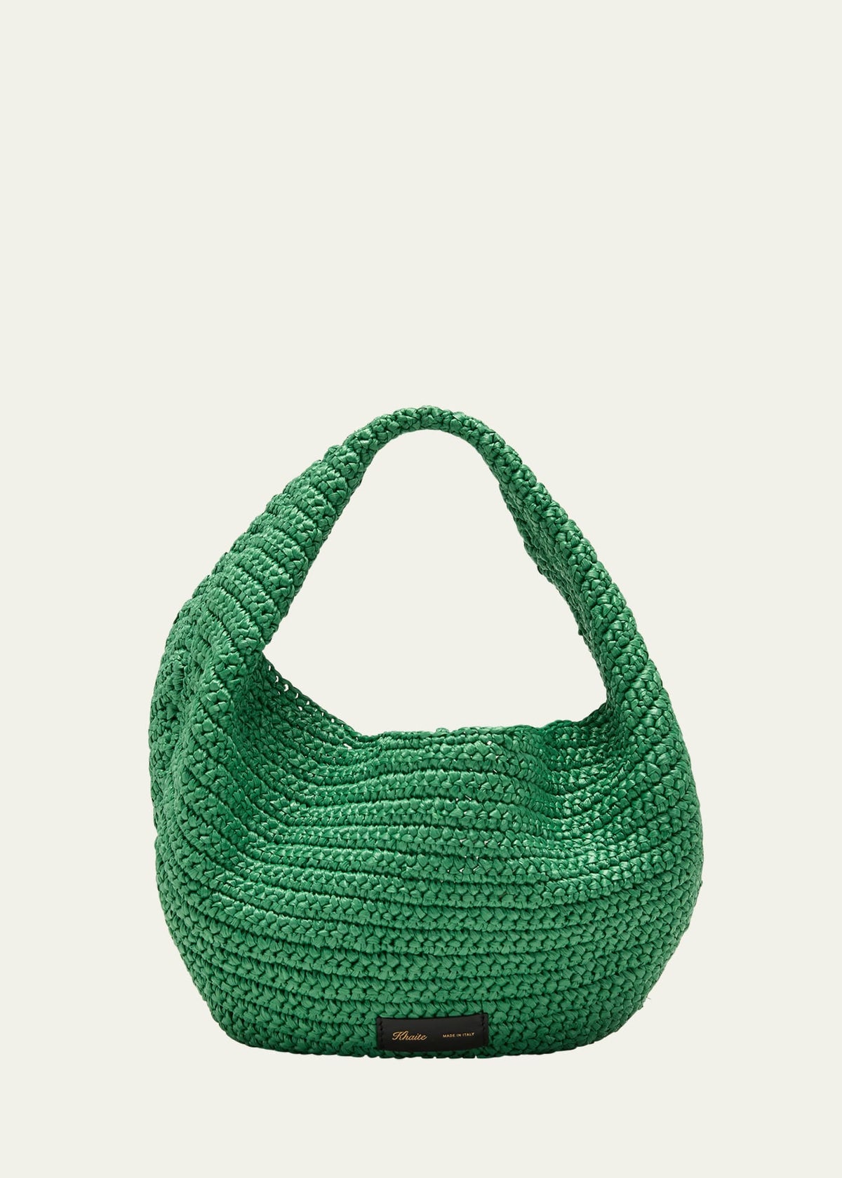 Khaite Olivia Medium Raffia Hobo Bag