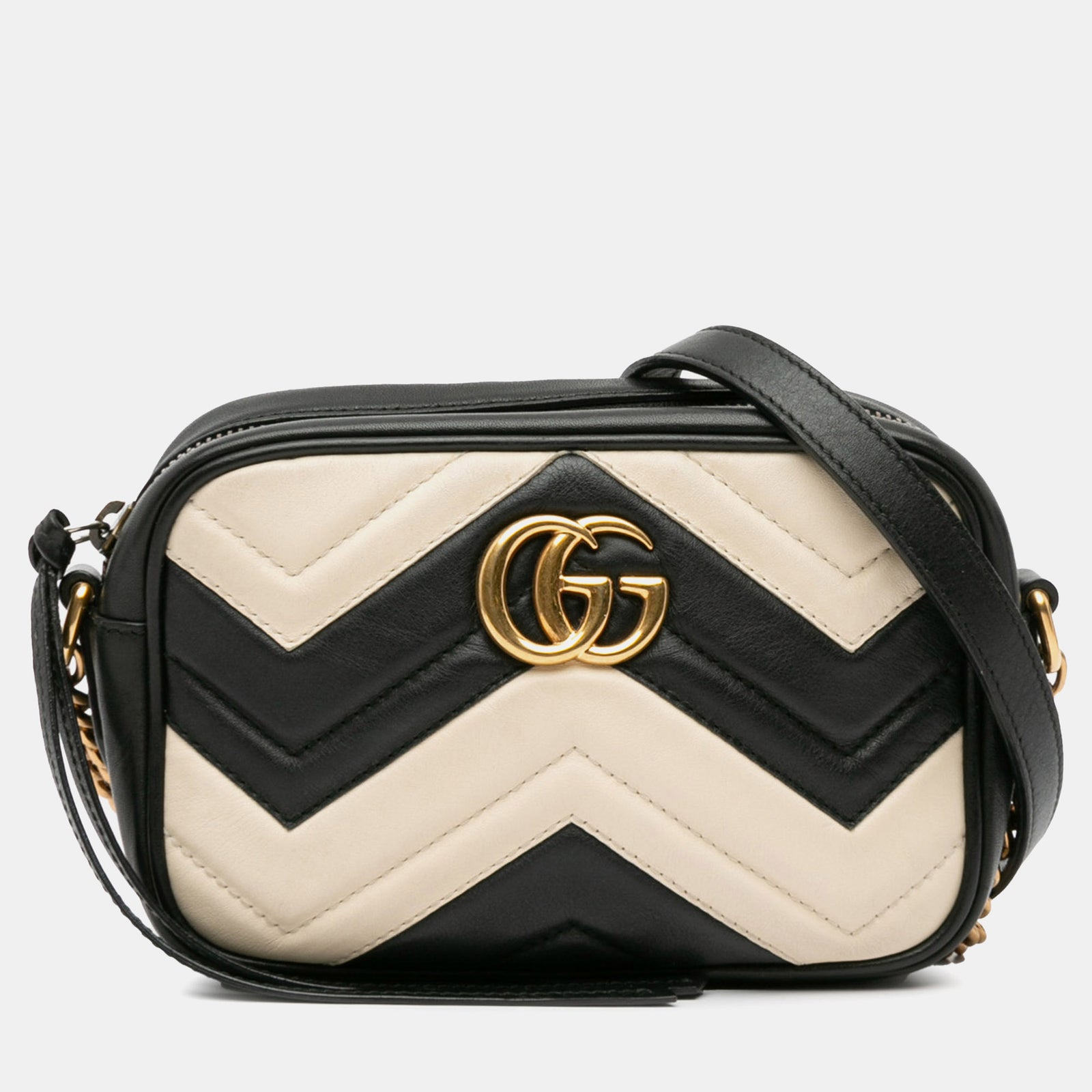 Gucci Mini-Umhängetasche aus Matelassé „GG Marmont“