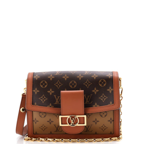 Dauphine Shoulder Bag Reverse Monogram Canvas MM