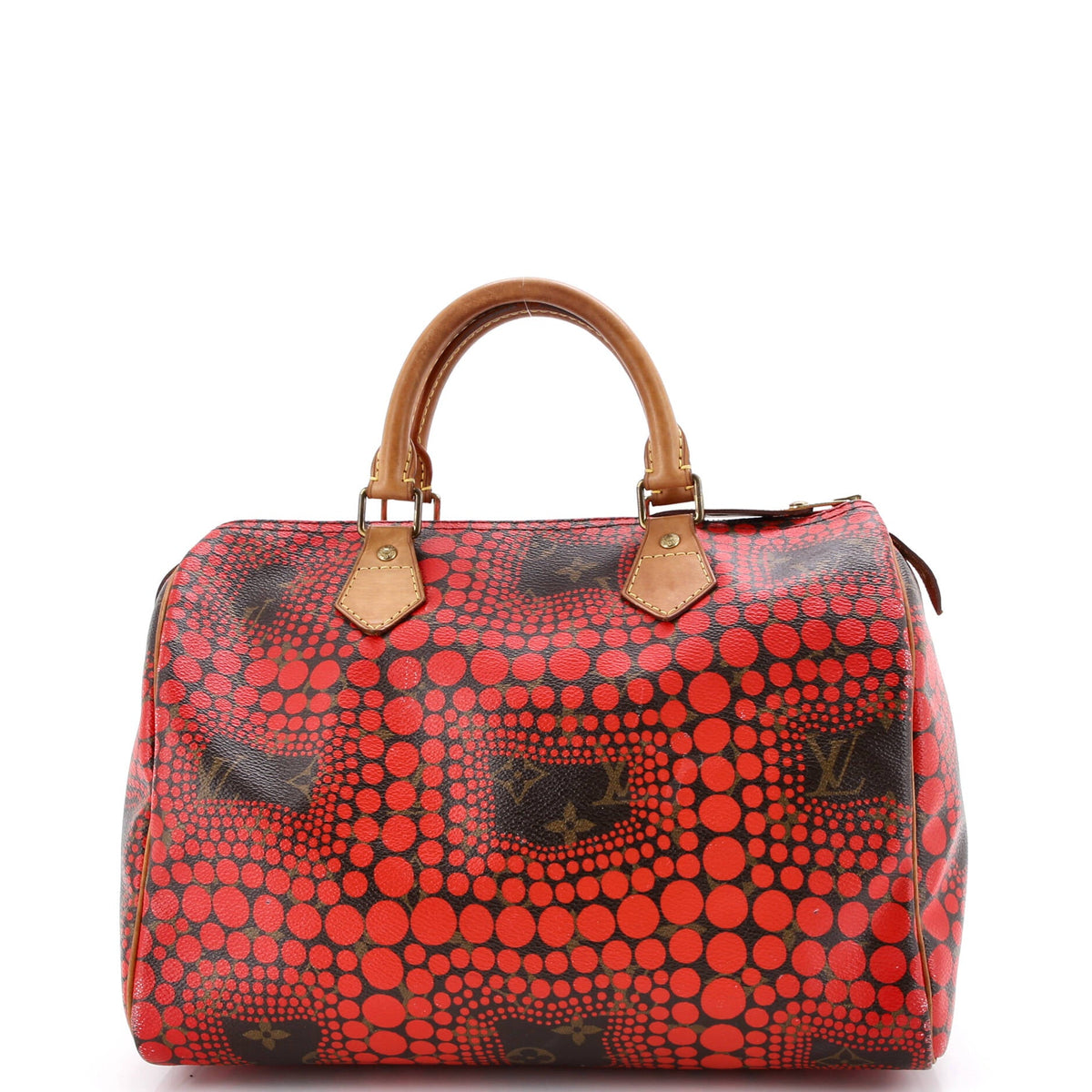 Louis Vuitton Speedy Handbag Limited Edition Kusama Town Monogram Canvas 30