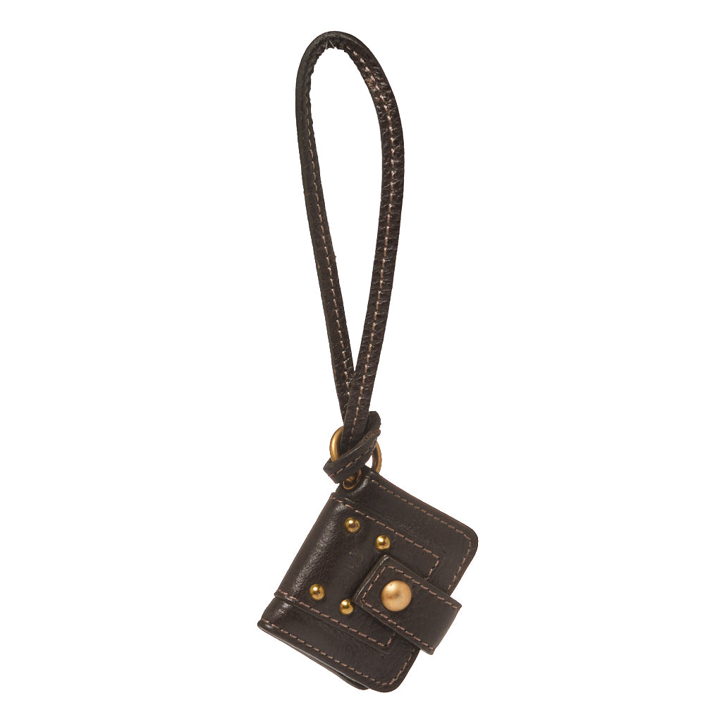 Chloe Dark Brown Leather Key Holder