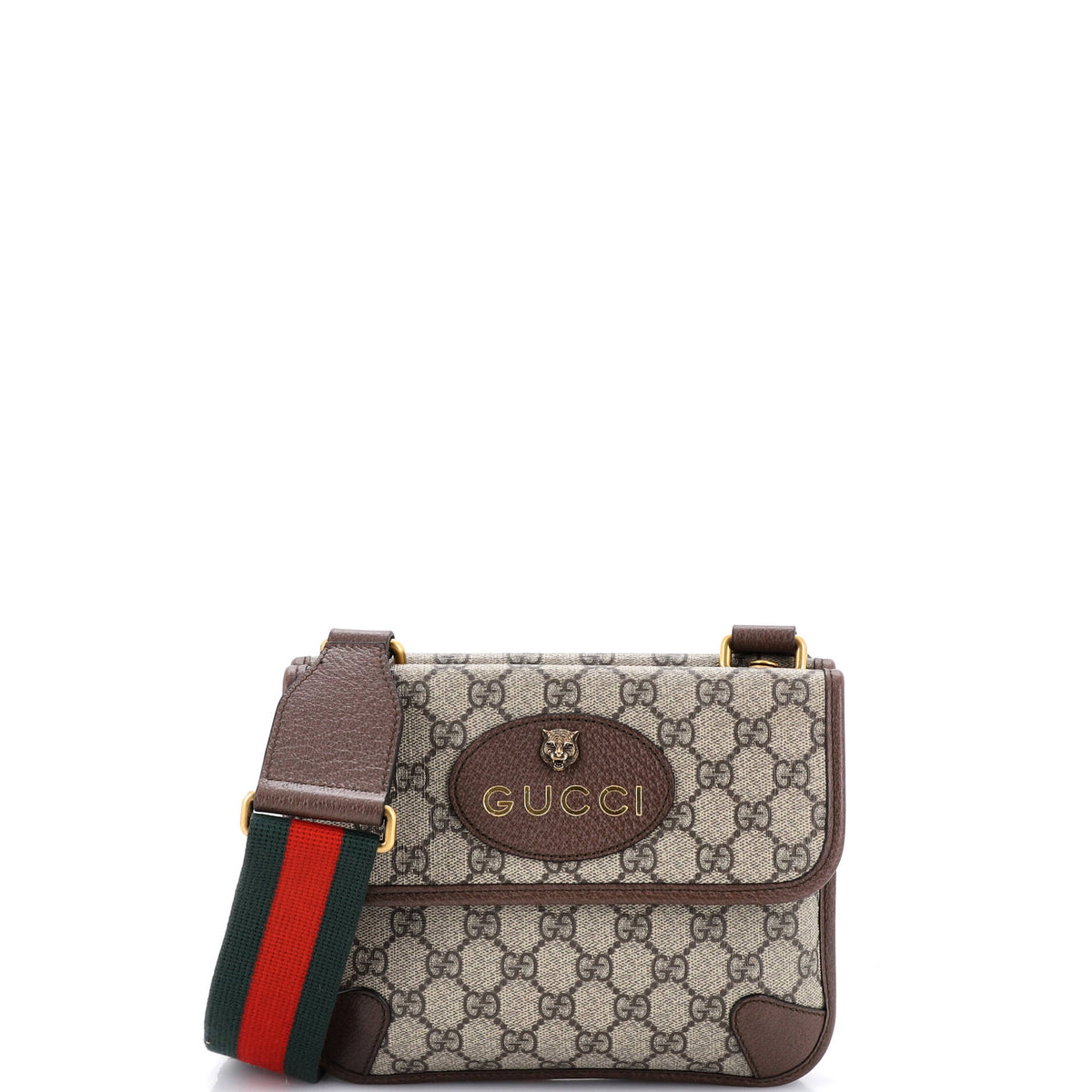 Gucci GUCCI Neo Vintage Flap Messenger GG Coated Canvas Small
