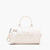 The Leather Large Duffle Bag in Cotton/Silver