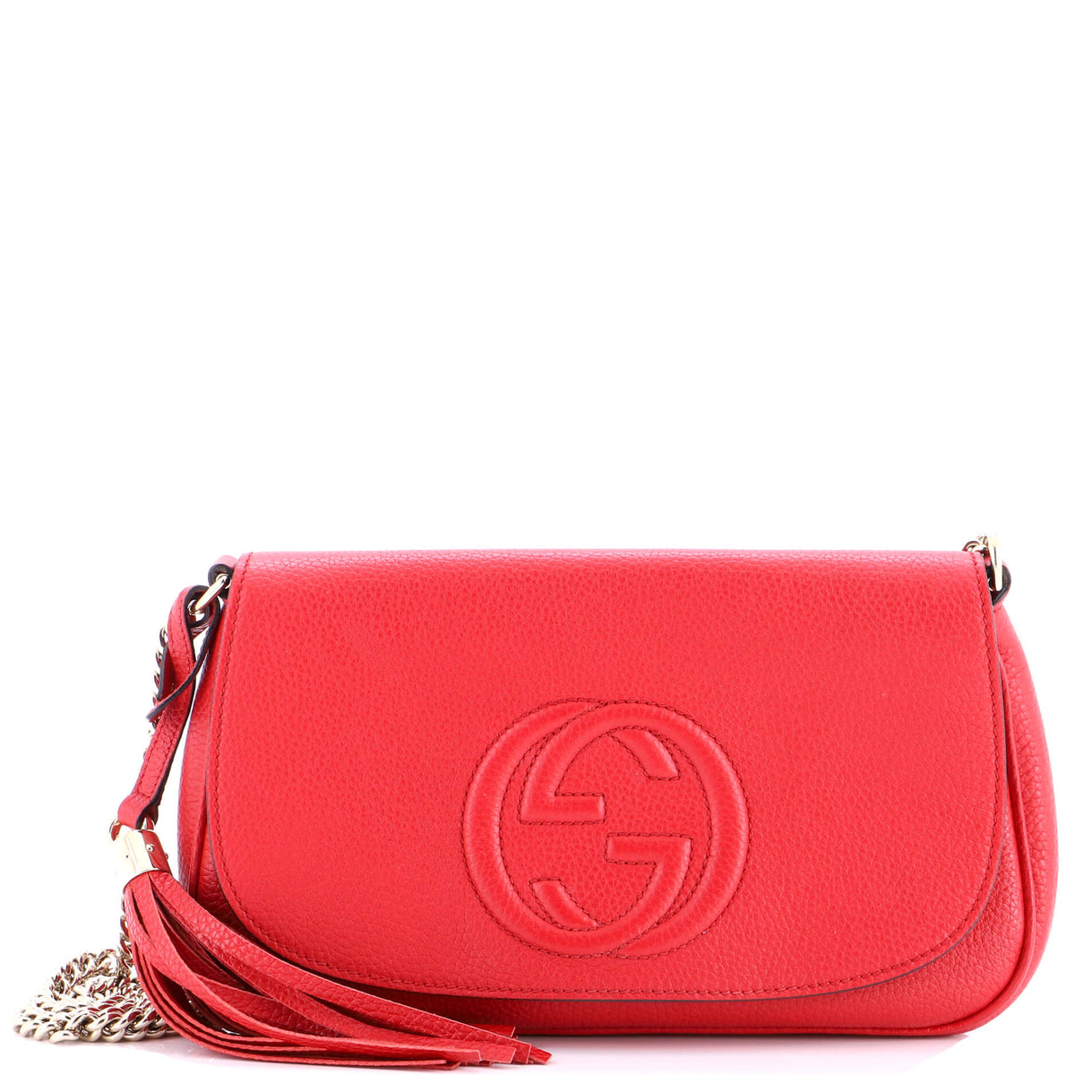 Gucci GUCCI Soho Chain Crossbody Bag Leather Medium