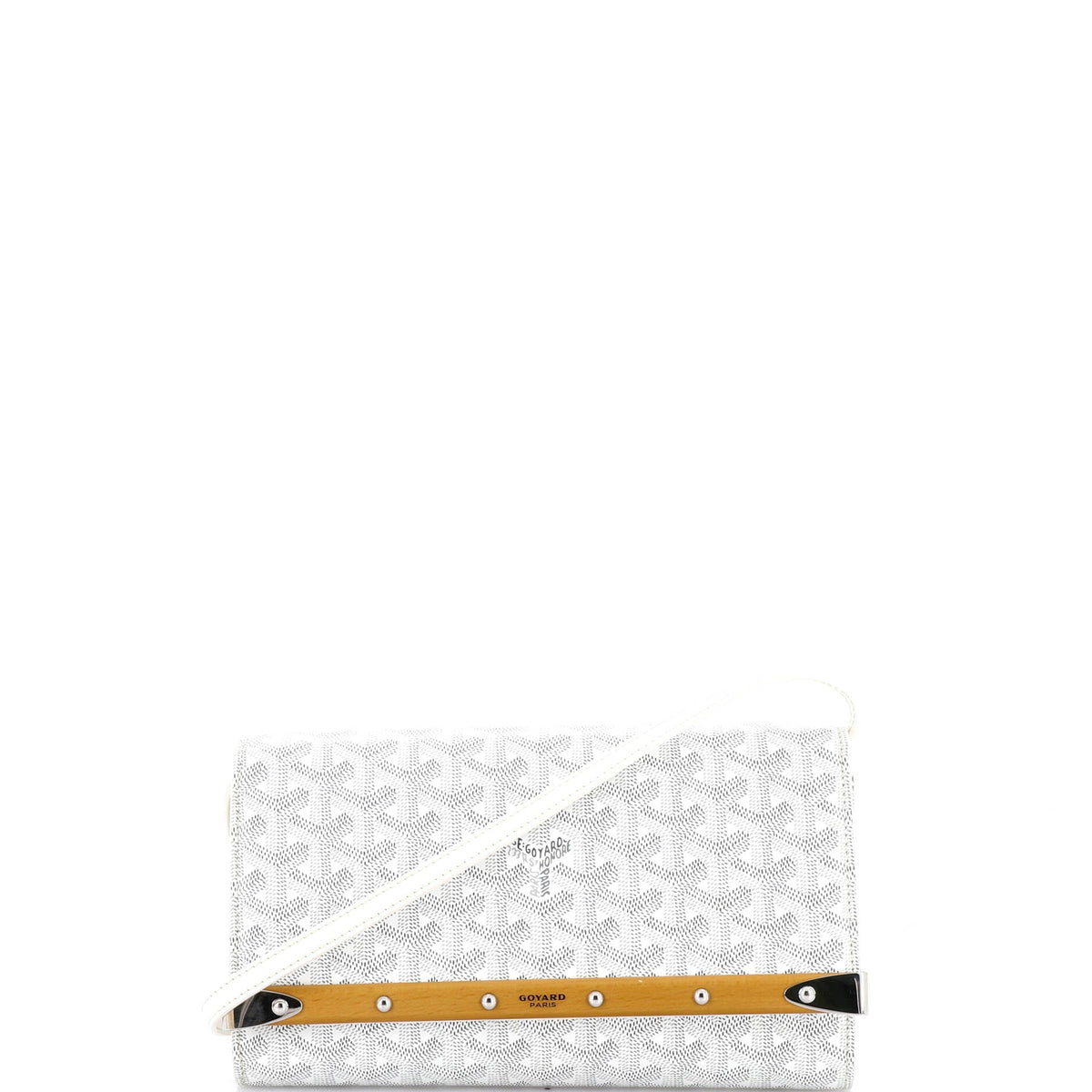 Goyard GOYARD Monte Carlo Clutch with Strap Coated Canvas PM