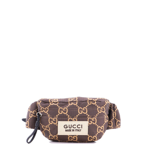 GUCCI Ripstop Belt Bag GG Nylon and Leather